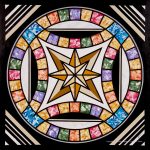 A traditional wedding ring quilt pattern