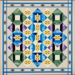 The Arkansas Diamond pattern celebrates the fact that Arkansas is the only place in the western hemisphere where there are naturally occuring diamonds. Arkansas Diamond barn quilt by Linda Grom, original in acrylic on canvas - at Spy Rock Graphics - SpyRockGraphics.com