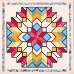 This pattern is called Carpenter's Wheel, I can't for the life of me figure just why? Do you know? Carpenter's Wheel barn quilt by Linda Grom, original in acrylic on canvas - at Spy Rock Graphics - SpyRockGraphics.com